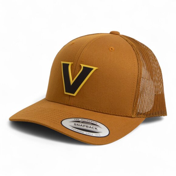 Vanderbilt Commodores Black YP Snapback Hat- Carmel - Picture 2 of 3